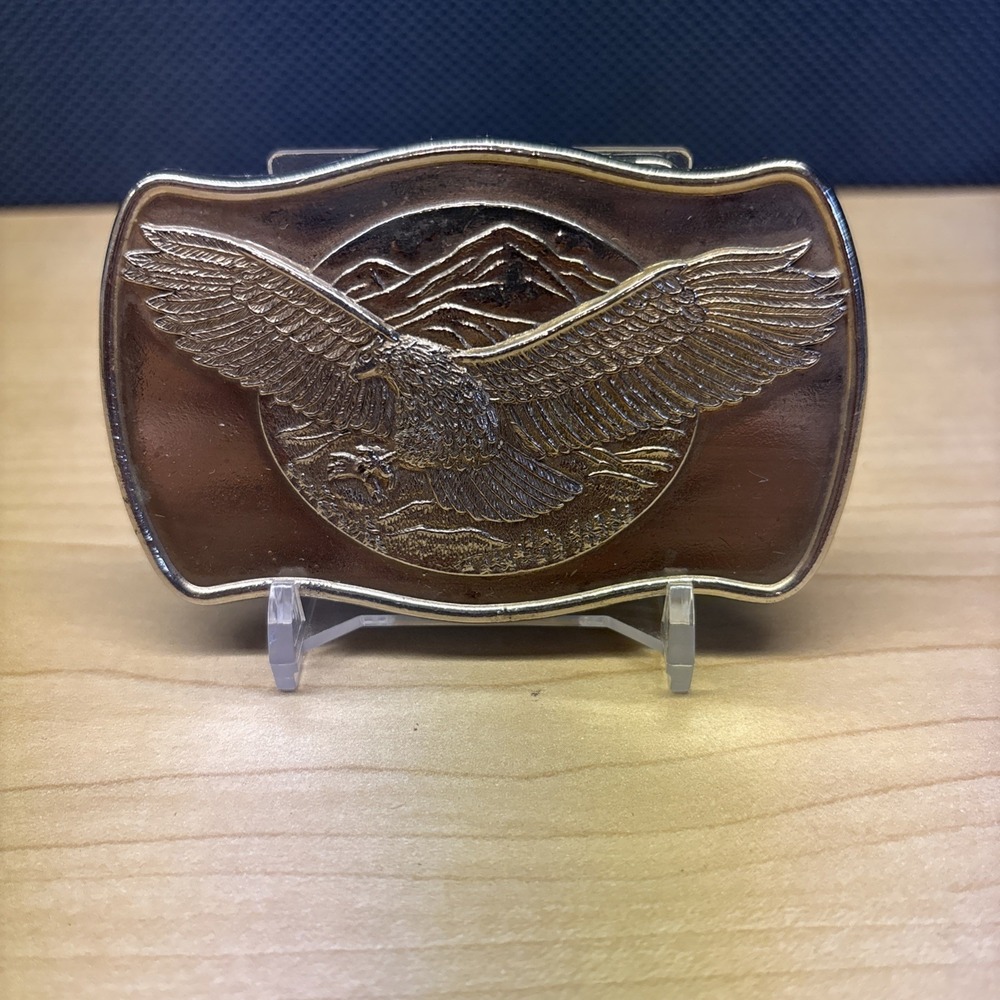WA17137 *NOS* VINTAGE 1970s ***FLYING BALD EAGLE*** BELT BUCKLE